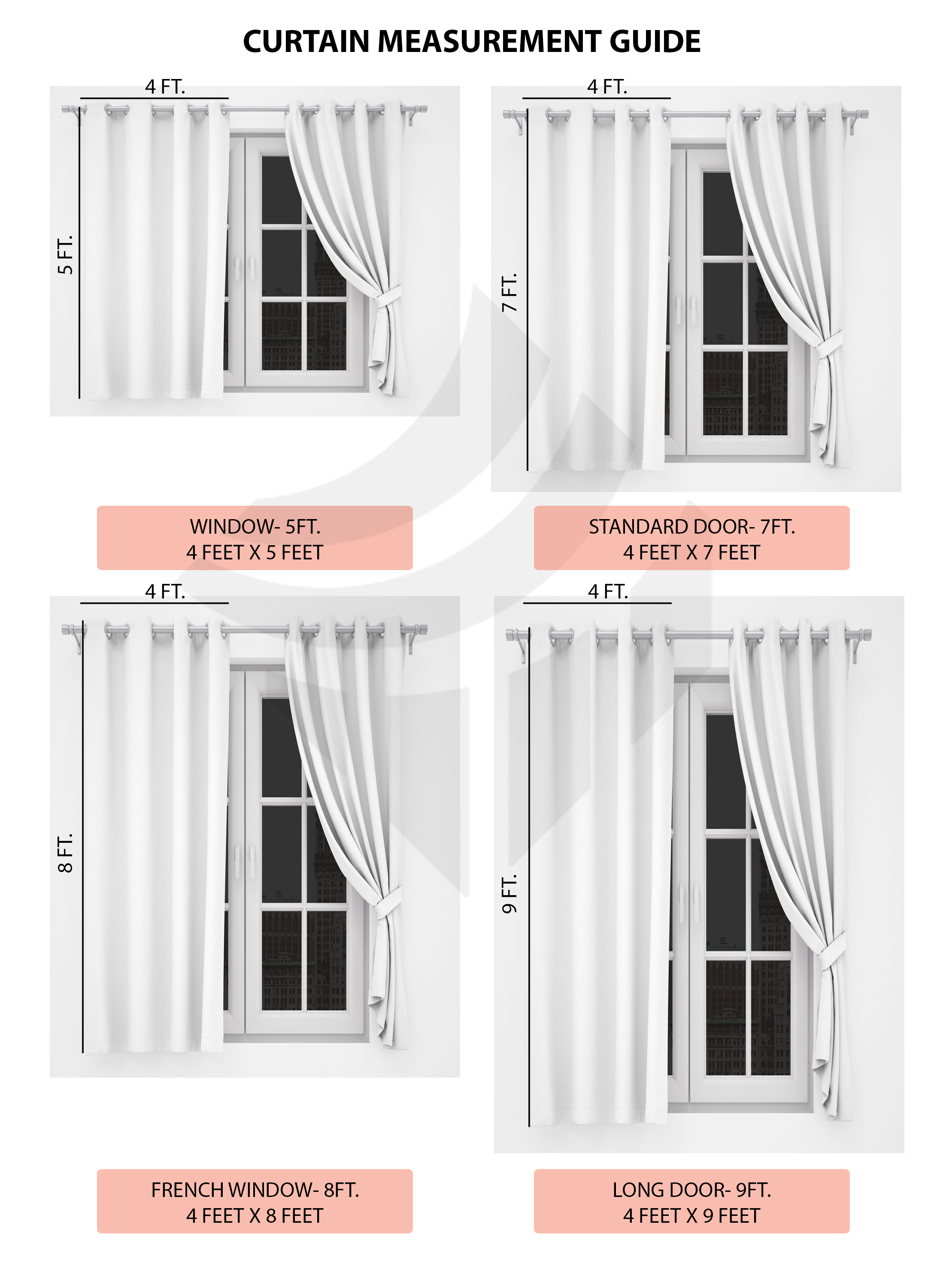 Orange and Cream Darkening Blackout Curtains - 1 Piece, Cotton